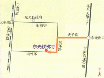 鐵佛寺路線圖