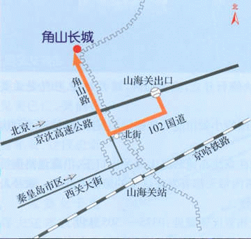 角山長城路線圖